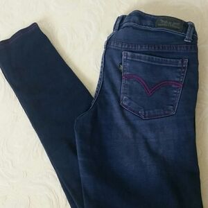 Levi's jeans denim legging jegging dark stretch